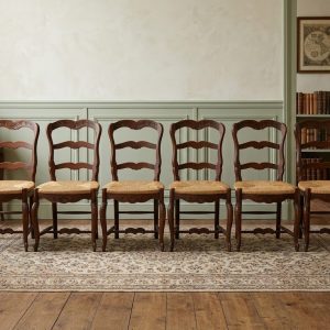 Set di 6 Sedie Provenzali in Ciliegio - Anni '50 - Restauro in Corso
