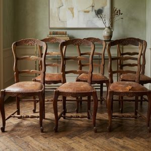 Set di 6 Sedie Provenzali in Ciliegio - Epoca Primi '900