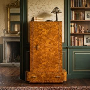 Armadio Art Déco – 1930 in radica di betulla