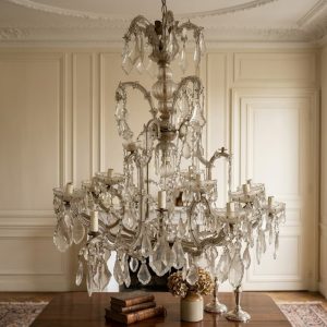 Lampadario a 15 luci in Cristallo di Boemia - Primi '900