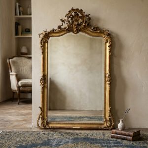 Specchiera Carlo X - Epoca '800 in legno dorato