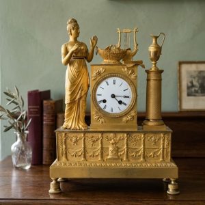 Orologio Impero "Parigina" - Epoca '800 in bronzo dorato