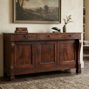 Credenza Impero a bretella in noce - Epoca 1800