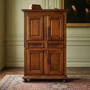 Credenza Doppio Corpo Luigi XIV in Noce - Epoca '700