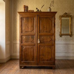 Armadio Pannellato del '700 in Noce con Due Ante - Antiquariato Torino