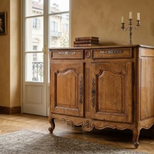 Credenza Luigi XV in Rovere - Epoca primo '800