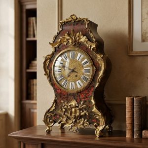 Orologio Boulle in Ottone e Tartaruga - Epoca II metà '800