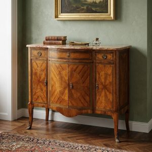 Credenza Mossa Luigi XV in Bois de Rose - Epoca '800