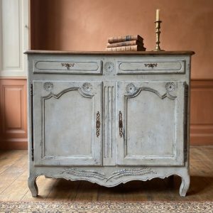 Credenza Provenzale '800 Laccata Grigio Fumo in Rovere