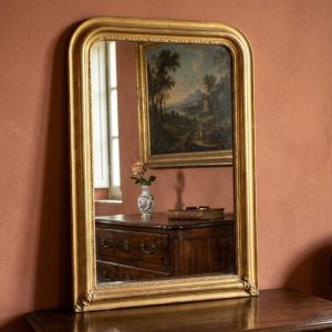 Specchiera Luigi Filippo - Epoca fine '800 Dorata a Foglia