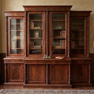 Libreria Antica in Mogano a 4 Ante - Epoca fine '800