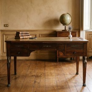 Scrittoio Mogano Impero Ritorno d'Egitto Bronzi - Epoca '800/'900