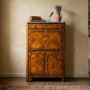 Secretaire Luigi XVI Piemontese Noce e Ciliegio - Epoca '700