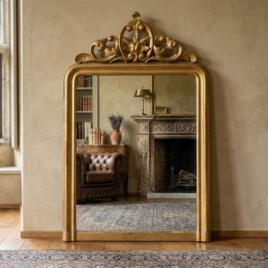 Specchiera Luigi Filippo - Epoca II metà '800 Legno e Pastiglia Dorata