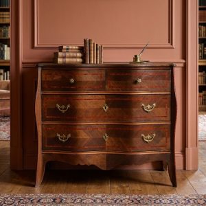 Cassettone Luigi XV in palissandro con intarsi - Epoca fine '800