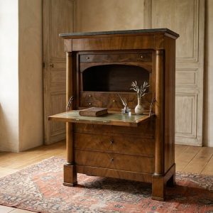 Secretaire in Radica di Noce - Epoca metà '800