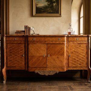 Credenza Luigi XV Palissandro e Bois Rose - Epoca fine '800 prim '900