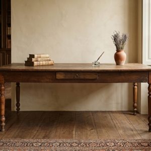 Tavolo Rustico da Refettorio - Epoca 1800 in Rovere e Ciliegio