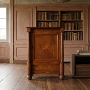 Credenza Impero in Noce con Intarsio in Bosso - Epoca '800