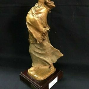 Statuina Firmata Josep Bofill in Resina e Legno - Epoca Anni '70