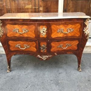 Cassettone Luigi XV - Fine '700 in Bois de Rose e Palissandro