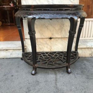 Consolle Cinese Epoca '800 in legno intarsiato