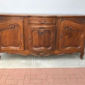 Credenza Provenzale a 3 ante in Rovere - Epoca II Metà '900