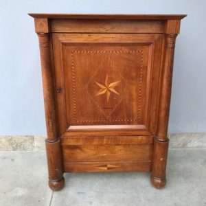 Credenza Impero in Noce con Intarsio in Bosso - Epoca '800