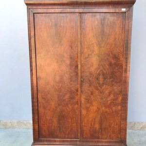 Armadio Carlo X - Epoca II Metà '800 in Noce e Piuma di Noce