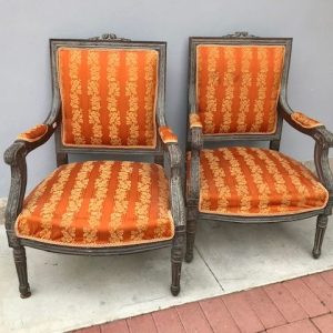 Coppia di eleganti Poltrone in Stile Luigi XVI - Epoca primi '900