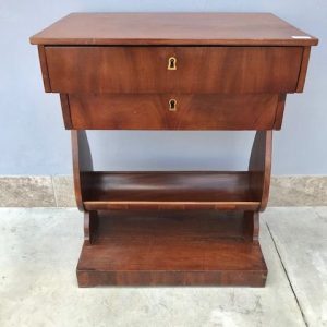 Tavolino Travajeuse - Epoca II Metà '800 in Mogano