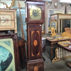 Orologio a Torre Inglese in Mogano e Altre Essenze