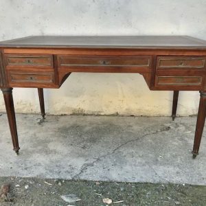 Scrittoio Luigi XVI in Mogano con Finiture in Ottone - Epoca '800