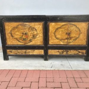 Credenza Orientale Laccata e Dipinta - Epoca '800
