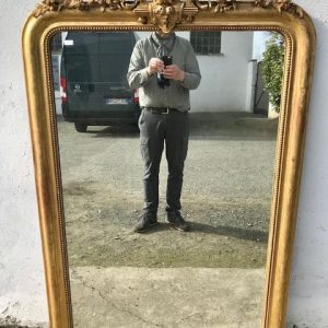 Specchiera Luigi Filippo - Epoca II Metà '800 in Legno Dorato