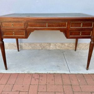 Scrittoio Luigi XVI in Mogano con Finiture in Ottone - Epoca fine '800
