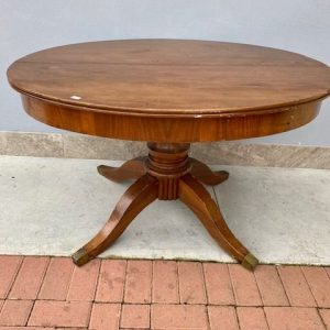 Tavolo Ovale Allungabile in Mogano dell'800 - Restaurato