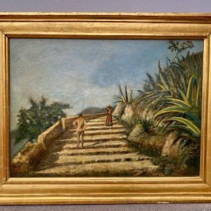 Dipinto ad Olio su Tela - II metà '800 Paesaggio di Daniele Ranzoni