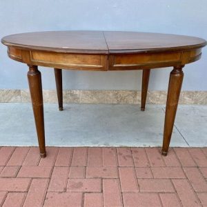 Tavolo Ovale Allungabile - Epoca fine '800 in Mogano
