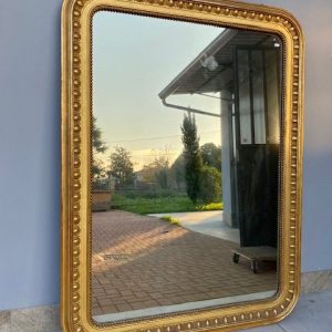 Specchiera Luigi Filippo - Epoca '800 in Legno Dorato
