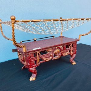 Bilancia Pesa Bambini - Epoca II metà '800 in metallo dorato