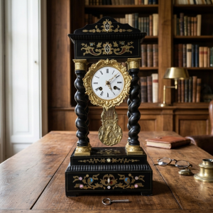 Orologio a Pendolo Impero Intarsiato - Epoca '800