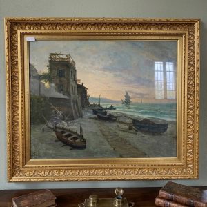 Dipinto Marina '900 Giacinto Bo con Cornice