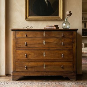 Cassettone Luigi Filippo in noce dell'800